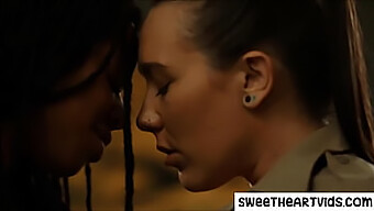 Interracial Lesbian Sex Between Black And White Women In A Prison Setting