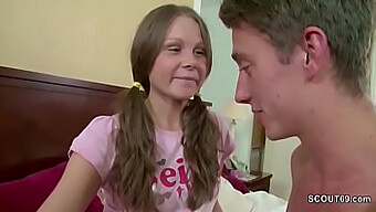 Young 18+ Step-Sister Seduced By Brother And Receives Creampie